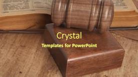  Presentation with gavel - Amazing theme having man with golf club on white background backdrop and a lemonade colored foreground.