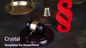  Presentation with justice - PPT theme having gavel barrister justice concept paragraph background and a wine colored foreground