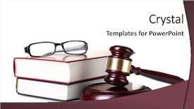  Presentation with book fair - Colorful theme enhanced with wooden gavel glasses and books backdrop and a white colored foreground