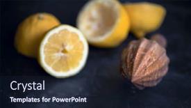  Presentation with food preparation - Amazing theme having wooden-hand-juicer-and-cut backdrop and a wine colored foreground