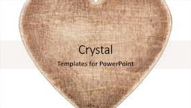  Presentation with shape - Cool new presentation with wooden heart shape board isolated backdrop and a coral colored foreground