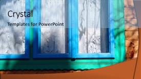  Presentation with maramures - PPT layouts having wooden house in maramures romania background and a light blue colored foreground