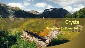  Presentation with old books on a wooden - Slide set enhanced with wooden houses with grass roof background and a tawny brown colored foreground