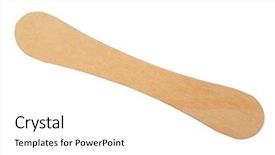  Presentation with wooden stick - Colorful slide set enhanced with wooden ice cream stick backdrop and a white colored foreground