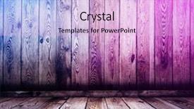  Presentation with glowing lights - PPT theme consisting of wooden interior background with neon background and a lavender colored foreground