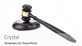  Presentation with judge - PPT theme consisting of wooden-judge-gavel-and-soundboard background and a  colored foreground