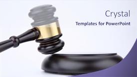  Presentation with judge - Theme enhanced with wooden-judge-gavel-isolated background and a  colored foreground