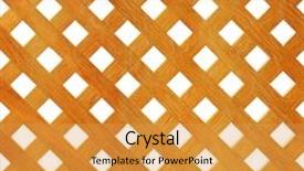  Presentation with flowers on white wooden - Presentation theme with design gitter - wooden lattice on white background background and a yellow colored foreground