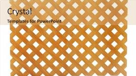  Presentation with flowers on white wooden - Presentation theme consisting of design gitter - wooden lattice on white background background and a yellow colored foreground