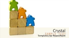  Presentation with champion - Theme with man standing on the winner background and a lemonade colored foreground