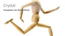  Presentation with mannequin - Amazing slide set having wooden-mannequin-isolated-on-white backdrop and a white colored foreground