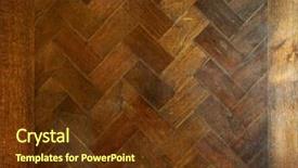  Presentation with maple - Audience pleasing presentation design consisting of wooden maple table with fishbone backdrop and a tawny brown colored foreground