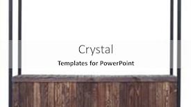  Presentation with stand - Theme consisting of wooden-market-stand-stall background and a white colored foreground