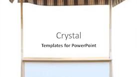  Presentation with blue business - Presentation with wooden-market-stand-stall background and a white colored foreground