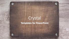  Presentation with cracked concrete vintage wall - Audience pleasing presentation consisting of wooden-nameplate-or-wall-sign backdrop and a coral colored foreground