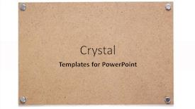  Presentation with wall - PPT theme with wooden-nameplate-or-wall-sign background and a coral colored foreground