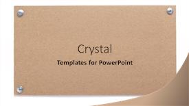  Presentation with wall - Audience pleasing slide set consisting of wooden-nameplate-or-wall-sign backdrop and a coral colored foreground