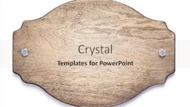  Presentation with design rustic wood wall texture - Presentation theme having wooden-nameplate-or-wall-sign background and a lemonade colored foreground