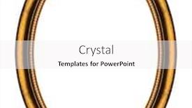  Presentation with frame - Presentation theme consisting of wooden-oval-frame-isolated background and a white colored foreground