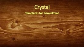  Presentation with wood grain - Amazing PPT theme having wooden panel backdrop and a tawny brown colored foreground