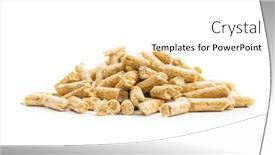  Presentation with biomass - Slide deck featuring wooden-pellets-isolated background and a white colored foreground