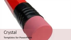  Presentation with mistakes pencil eraser pencil eraser - Amazing slides having wooden pencil with rubber eraser backdrop and a coral colored foreground