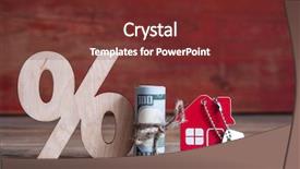  Presentation with percent - Beautiful PPT layouts featuring concept of price change backdrop and a tawny brown colored foreground