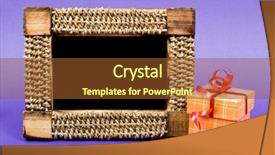  Presentation with rustic wood wooden frame - Cool new PPT theme with wooden photo frame and orange backdrop and a  colored foreground