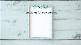  Presentation with mint - Beautiful presentation featuring wooden photo frame on mint backdrop and a soft green colored foreground