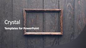  Presentation with old photo - Slide deck consisting of wooden photo frame on old background and a  colored foreground