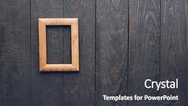  Presentation with old photo - Colorful slide deck enhanced with wooden photo frame on old backdrop and a  colored foreground