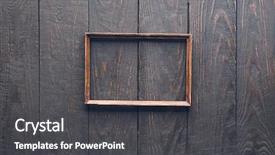  Presentation with old photo - Beautiful presentation theme featuring wooden photo frame on old backdrop and a dark gray colored foreground