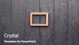  Presentation with old photo - Audience pleasing PPT layouts consisting of wooden photo frame on old backdrop and a dark gray colored foreground