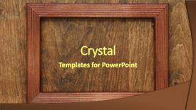  Presentation with old photo - PPT theme with wooden photo frame on old background and a  colored foreground