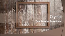  Presentation with old photo - Cool new theme with wooden photo frame on old backdrop and a coral colored foreground