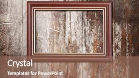  Presentation with old photo - Beautiful slides featuring wooden photo frame on old backdrop and a  colored foreground