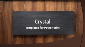 Presentation with wooden - Audience pleasing slide deck consisting of wooden plank board as background backdrop and a dark gray colored foreground
