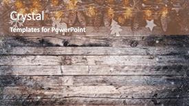  Presentation with free christmas - Presentation theme enhanced with wooden planks celebration and holiday background and a  colored foreground