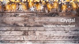  Presentation with free christmas - Amazing presentation having wooden planks celebration and holiday backdrop and a  colored foreground