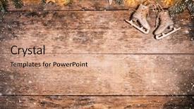  Presentation with free christmas - Amazing slides having wooden planks celebration and holiday backdrop and a coral colored foreground