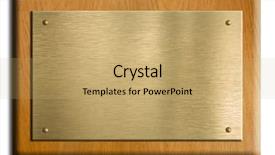  Presentation with white gold - Audience pleasing PPT theme consisting of wooden plaque with gold backdrop and a coral colored foreground