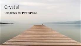  Presentation with prebiotics probiotics a wooden - PPT theme enhanced with wooden-pontoon-on-evia-island background and a light gray colored foreground