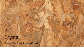  Presentation with press - PPT theme enhanced with wooden press board background and a coral colored foreground