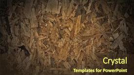  Presentation with press - Theme consisting of wooden press board background and a tawny brown colored foreground