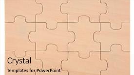  Presentation with elements - Theme having wooden puzzles blank empty elements background and a lemonade colored foreground