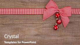  Presentation with bonus - Theme having wooden red christmas background background and a coral colored foreground