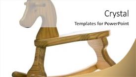  Presentation with horse - Cool new theme with blank back to school concept studio shot with bullets as necessary supplies backdrop and a sky blue colored foreground