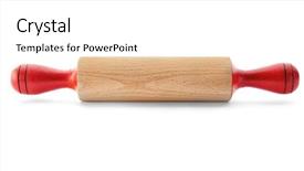  Presentation with flowers on white wooden - Colorful theme enhanced with wooden rolling pin on white backdrop and a white colored foreground