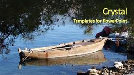  Presentation with rowing - Amazing theme having wooden rowing boat tide down backdrop and a wine colored foreground