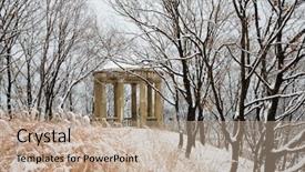  Presentation with chinese dragon - Audience pleasing presentation theme consisting of wooden sculpture dragon horse - one backdrop and a coral colored foreground